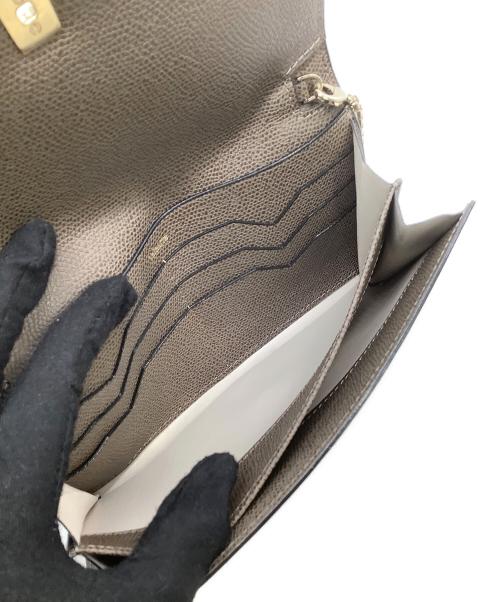 Valextra（ヴァレクストラ）Valextra (ヴァレクストラ) チェーンウォレット  イジィデ ブラウンの古着・服飾アイテム