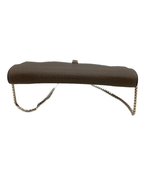 Valextra（ヴァレクストラ）Valextra (ヴァレクストラ) チェーンウォレット  イジィデ ブラウンの古着・服飾アイテム