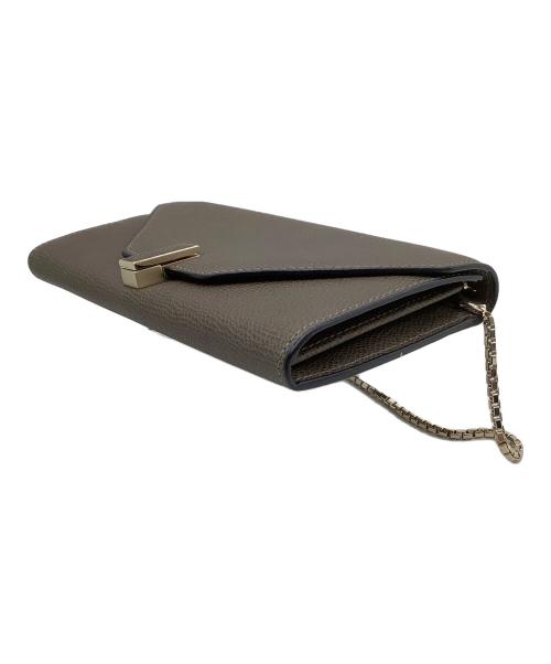 Valextra（ヴァレクストラ）Valextra (ヴァレクストラ) チェーンウォレット  イジィデ ブラウンの古着・服飾アイテム