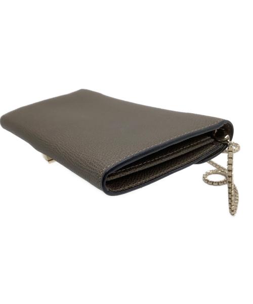 Valextra（ヴァレクストラ）Valextra (ヴァレクストラ) チェーンウォレット  イジィデ ブラウンの古着・服飾アイテム