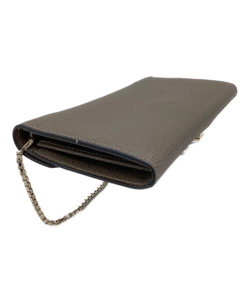 Valextra（ヴァレクストラ）Valextra (ヴァレクストラ) チェーンウォレット  イジィデ ブラウンの古着・服飾アイテム