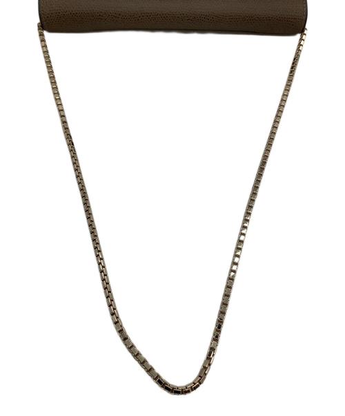 Valextra（ヴァレクストラ）Valextra (ヴァレクストラ) チェーンウォレット  イジィデ ブラウンの古着・服飾アイテム