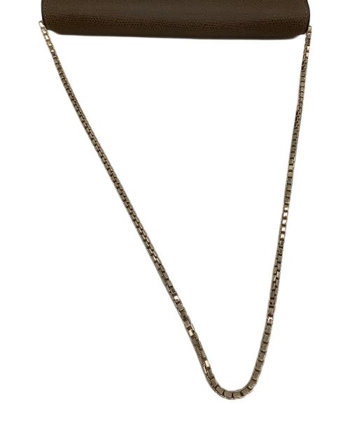 Valextra（ヴァレクストラ）Valextra (ヴァレクストラ) チェーンウォレット  イジィデ ブラウンの古着・服飾アイテム