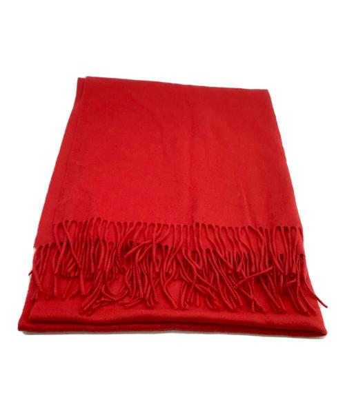 JOHNSTONS OF ELGIN（ジョンストンズオブエルガン）JOHNSTONS OF ELGIN (ジョンストンズオブエルガン) マフラー レッドの古着・服飾アイテム