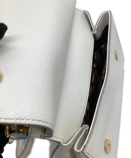 DOLCE & GABBANA（ドルチェ＆ガッバーナ）DOLCE & GABBANA (ドルチェ＆ガッバーナ) 2WAYショルダーバッグ SICILY ホワイトの古着・服飾アイテム