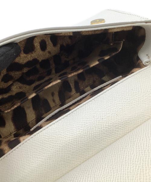 DOLCE & GABBANA（ドルチェ＆ガッバーナ）DOLCE & GABBANA (ドルチェ＆ガッバーナ) 2WAYショルダーバッグ SICILY ホワイトの古着・服飾アイテム