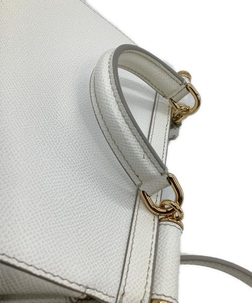 DOLCE & GABBANA（ドルチェ＆ガッバーナ）DOLCE & GABBANA (ドルチェ＆ガッバーナ) 2WAYショルダーバッグ SICILY ホワイトの古着・服飾アイテム