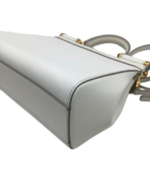 DOLCE & GABBANA（ドルチェ＆ガッバーナ）DOLCE & GABBANA (ドルチェ＆ガッバーナ) 2WAYショルダーバッグ SICILY ホワイトの古着・服飾アイテム