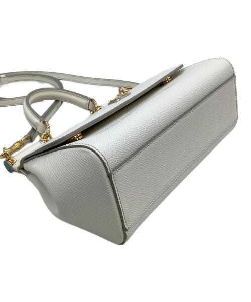 DOLCE & GABBANA（ドルチェ＆ガッバーナ）DOLCE & GABBANA (ドルチェ＆ガッバーナ) 2WAYショルダーバッグ SICILY ホワイトの古着・服飾アイテム