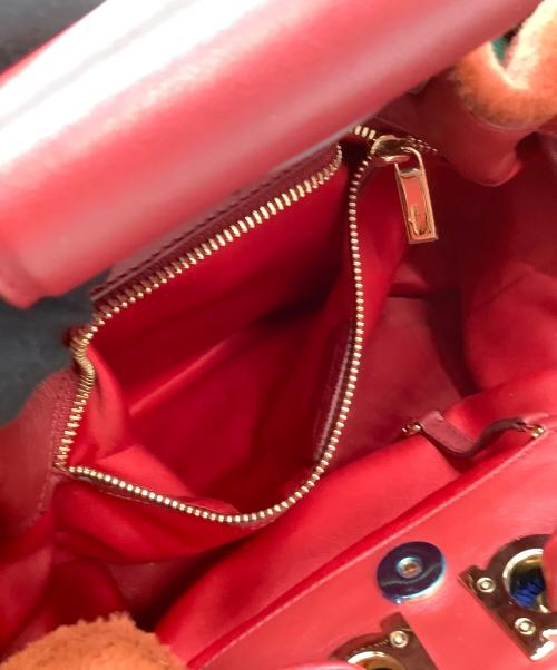 Salvatore Ferragamo（サルヴァトーレ フェラガモ）Salvatore Ferragamo (サルヴァトーレ フェラガモ) 2WAYファーバッグ SARA レインボーの古着・服飾アイテム