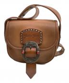 GOLDEN GOOSEゴールデングース）の古着「ロデオバッグ  ストーン装飾」｜ブラウン