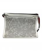 Christian Louboutinクリスチャン・ルブタン）の古着「ショルダーバッグ スカイポーチ」｜ホワイト