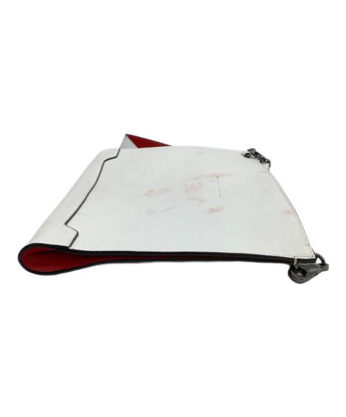 Christian Louboutin（クリスチャン・ルブタン）Christian Louboutin (クリスチャン・ルブタン) ショルダーバッグ スカイポーチ ホワイトの古着・服飾アイテム