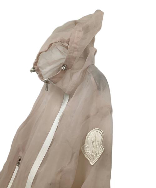 MONCLER（モンクレール）MONCLER (モンクレール) ナイロンジャケット　MIMOSA ピンク×ホワイト サイズ:1の古着・服飾アイテム