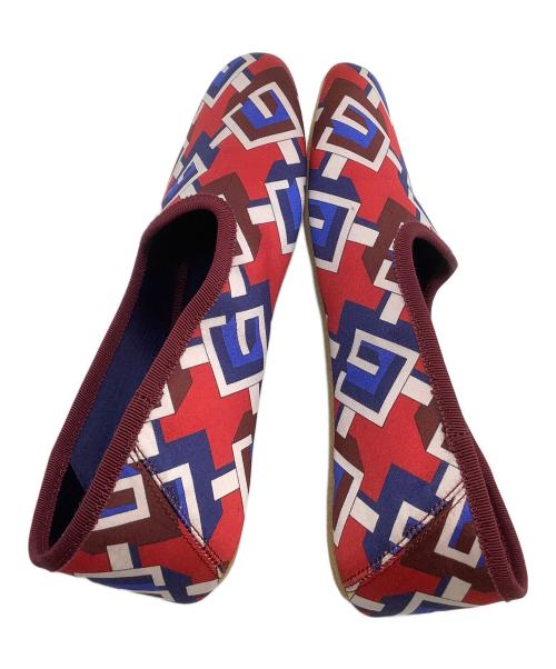 GUCCI（グッチ）GUCCI (グッチ) スリッパ ジオメトリックG/レッド サイズ:36の古着・服飾アイテム