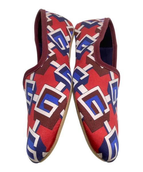 GUCCI（グッチ）GUCCI (グッチ) スリッパ ジオメトリックG/レッド サイズ:36の古着・服飾アイテム