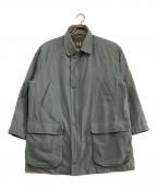 Burberry'sバーバリー）の古着「ライナー付ジップコート　裏地チェック」｜カーキ