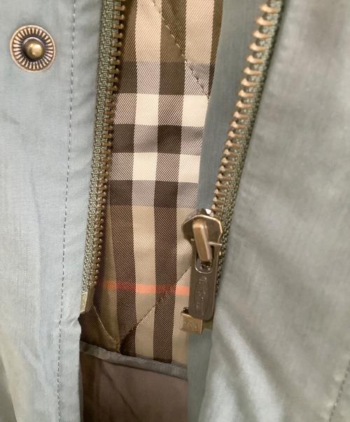 Burberry's（バーバリー）Burberry's (バーバリー) ライナー付ジップコート　裏地チェック カーキ サイズ:Mの古着・服飾アイテム