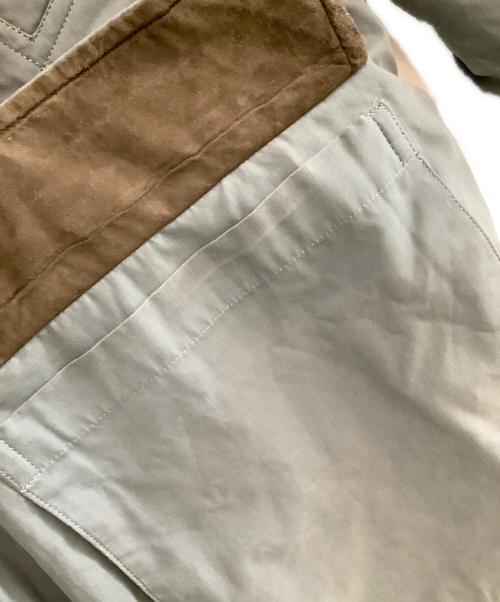 Burberry's（バーバリー）Burberry's (バーバリー) ライナー付ジップコート　裏地チェック カーキ サイズ:Mの古着・服飾アイテム