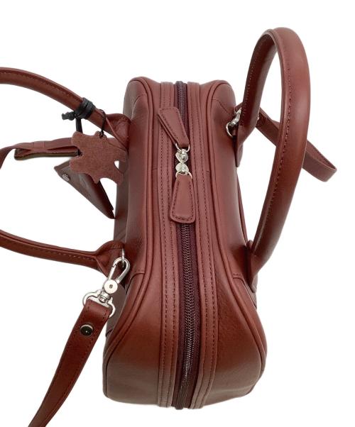 中澤鞄（ナカザワカバン）中澤鞄 (ナカザワカバン) 2WAYバッグ レッドの古着・服飾アイテム