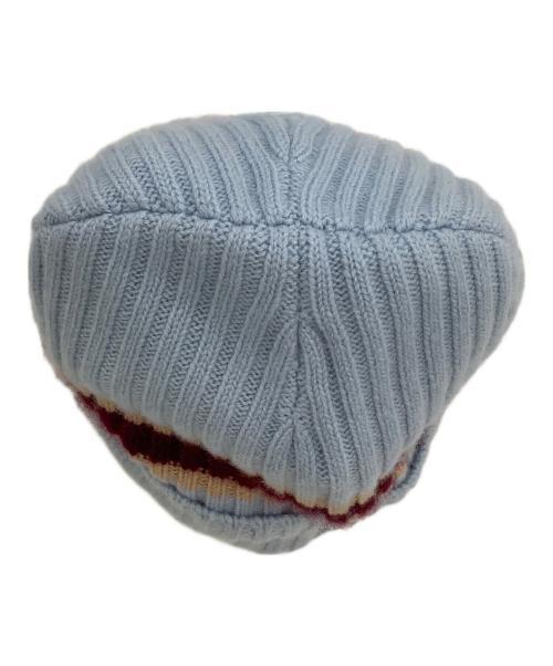 SUPREME（シュプリーム）SUPREME (シュプリーム) ニット帽 Stripe Cashmere Beanie 23AW ブルーの古着・服飾アイテム