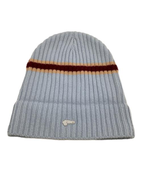 SUPREME（シュプリーム）SUPREME (シュプリーム) ニット帽 Stripe Cashmere Beanie 23AW ブルーの古着・服飾アイテム