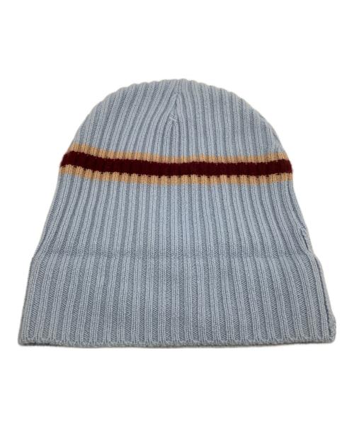 SUPREME（シュプリーム）SUPREME (シュプリーム) ニット帽 Stripe Cashmere Beanie 23AW ブルーの古着・服飾アイテム