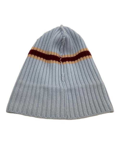 SUPREME（シュプリーム）SUPREME (シュプリーム) ニット帽 Stripe Cashmere Beanie 23AW ブルーの古着・服飾アイテム