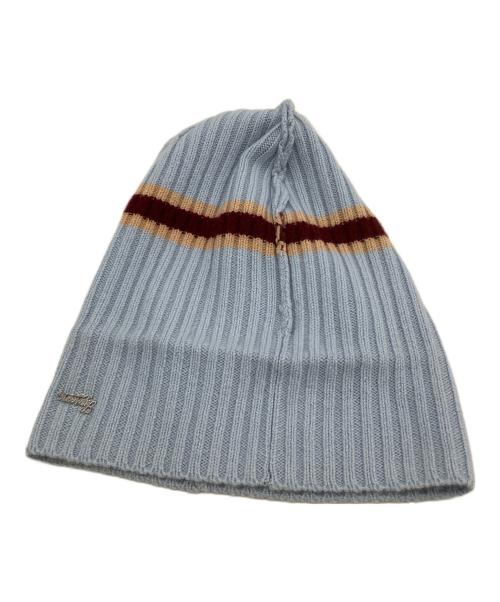SUPREME（シュプリーム）SUPREME (シュプリーム) ニット帽 Stripe Cashmere Beanie 23AW ブルーの古着・服飾アイテム