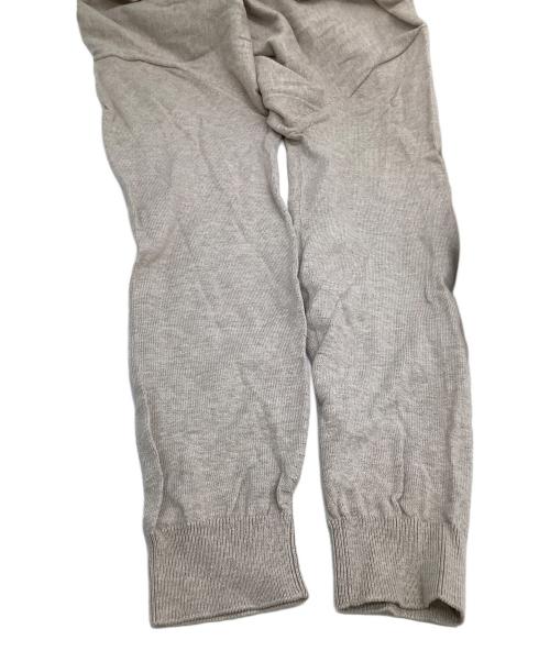 DRAWER（ドゥロワー）DRAWER (ドゥロワー) 長袖ワンピース　14Gコットン ニット ドッキング プリーツワンピース ベージュ サイズ:表記なしの古着・服飾アイテム