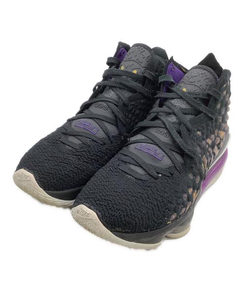 NIKE（ナイキ）NIKE (ナイキ) ハイカットスニーカー Lebron 17 ブラック×パープル サイズ:27の古着・服飾アイテム