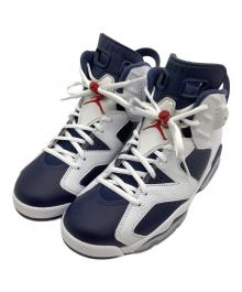 NIKE（ナイキ）の古着「ハイカットスニーカー Air Jordan 6 Retro」｜ホワイト×ネイビー