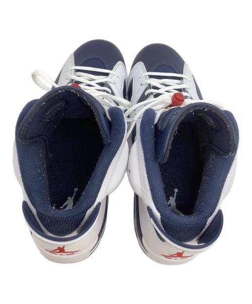 NIKE（ナイキ）NIKE (ナイキ) ハイカットスニーカー Air Jordan 6 Retro ホワイト×ネイビー サイズ:25.5の古着・服飾アイテム