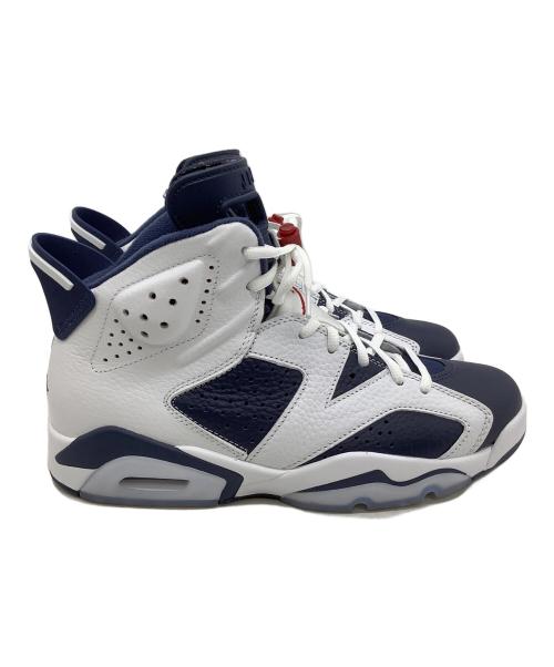 NIKE（ナイキ）NIKE (ナイキ) ハイカットスニーカー Air Jordan 6 Retro ホワイト×ネイビー サイズ:25.5の古着・服飾アイテム