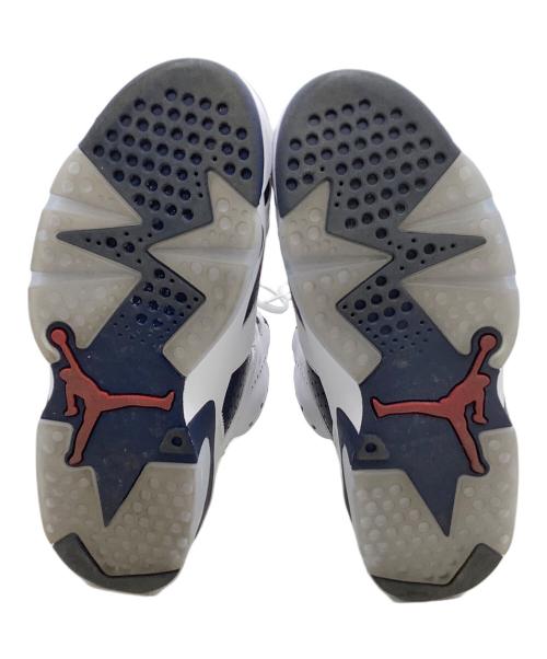 NIKE（ナイキ）NIKE (ナイキ) ハイカットスニーカー Air Jordan 6 Retro ホワイト×ネイビー サイズ:25.5の古着・服飾アイテム