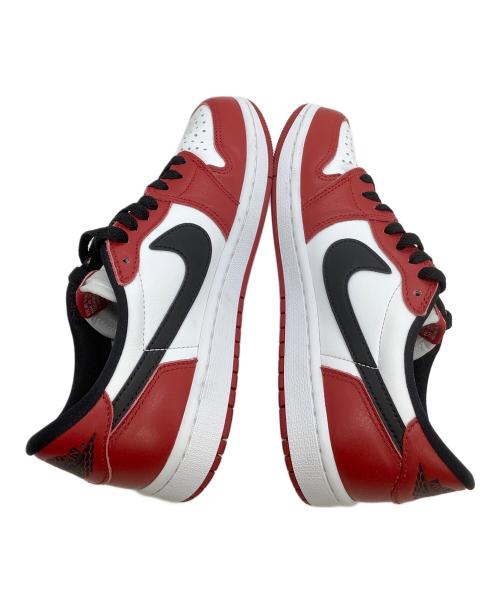 NIKE（ナイキ）NIKE (ナイキ) ローカットスニーカー AIR JORDAN1 LOW OG Chicago ホワイト×レッド サイズ:25.5の古着・服飾アイテム