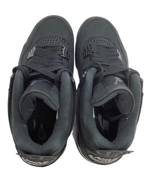NIKE（ナイキ）NIKE (ナイキ) ハイカットスニーカー AIR JORDAN 4 Black Cat ブラック サイズ:25.5の古着・服飾アイテム