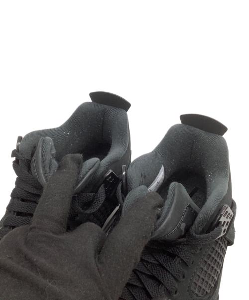 NIKE（ナイキ）NIKE (ナイキ) ハイカットスニーカー AIR JORDAN 4 Black Cat ブラック サイズ:25.5の古着・服飾アイテム