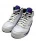 NIKE（ナイキ）の古着「ハイカットスニーカー Air Jordan 5 Retro Grape」｜ホワイト×パープル