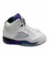 中古・古着 NIKE (ナイキ) ハイカットスニーカー Air Jordan 5 Retro Grape ホワイト×パープル サイズ:25.5：12000円