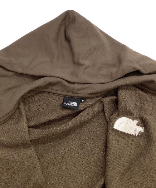 THE NORTH FACE（ザ ノース フェイス）THE NORTH FACE (ザ ノース フェイス) ジップパーカー　スクエアロゴフルジップ ブラウン サイズ:Sの古着・服飾アイテム