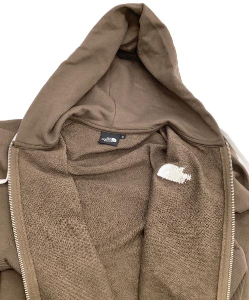 THE NORTH FACE（ザ ノース フェイス）THE NORTH FACE (ザ ノース フェイス) ジップパーカー　スクエアロゴフルジップ ブラウン サイズ:Sの古着・服飾アイテム