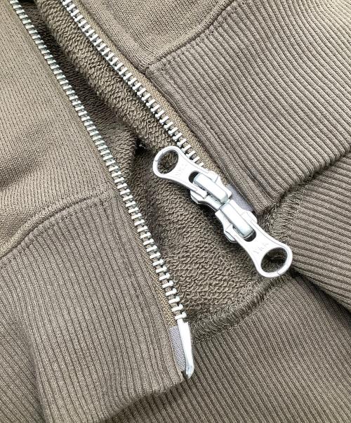 THE NORTH FACE（ザ ノース フェイス）THE NORTH FACE (ザ ノース フェイス) ジップパーカー　スクエアロゴフルジップ ブラウン サイズ:Sの古着・服飾アイテム