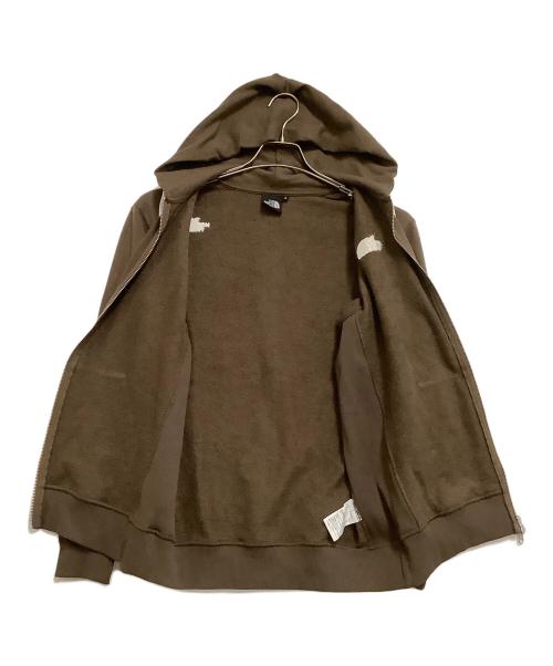 THE NORTH FACE（ザ ノース フェイス）THE NORTH FACE (ザ ノース フェイス) ジップパーカー　スクエアロゴフルジップ ブラウン サイズ:Sの古着・服飾アイテム