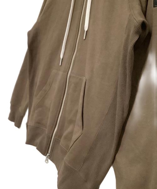 THE NORTH FACE（ザ ノース フェイス）THE NORTH FACE (ザ ノース フェイス) ジップパーカー　スクエアロゴフルジップ ブラウン サイズ:Sの古着・服飾アイテム