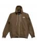 THE NORTH FACE（ザ ノース フェイス）の古着「ジップパーカー　スクエアロゴフルジップ」｜ブラウン