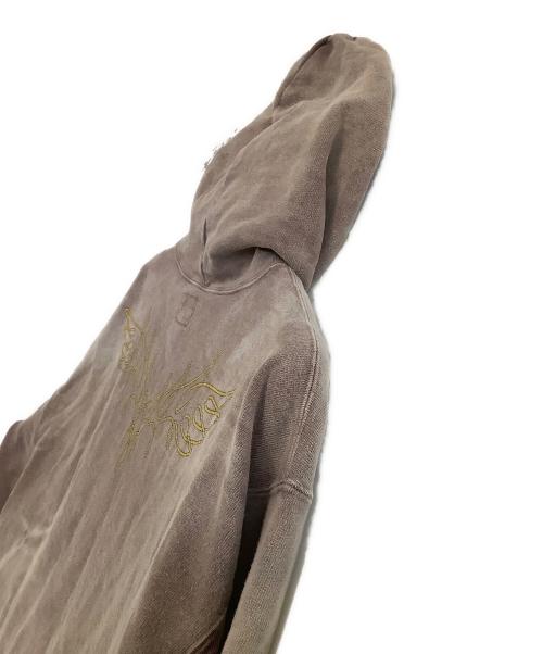 KAMIYA（カミヤ）KAMIYA (カミヤ) ジップパーカー　ROPE/Bleached Zip-up Hooded Sweatshirt ブラウン サイズ:Sの古着・服飾アイテム