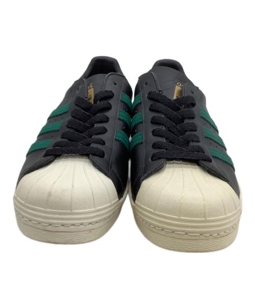 adidas（アディダス）adidas (アディダス) スニーカー SUPER STAR 80’s ブラック×グリーン サイズ:27.5の古着・服飾アイテム