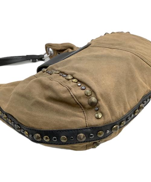 DIESEL（ディーゼル）DIESEL (ディーゼル) ハーフムーンショルダーバッグ ブラウンの古着・服飾アイテム