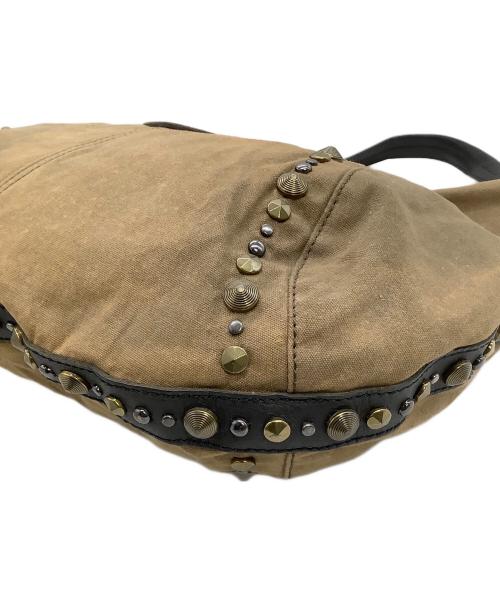 DIESEL（ディーゼル）DIESEL (ディーゼル) ハーフムーンショルダーバッグ ブラウンの古着・服飾アイテム